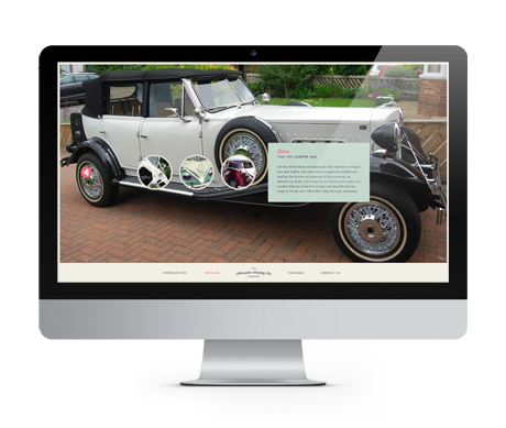 The Alternative Wedding Car Company website screenshot